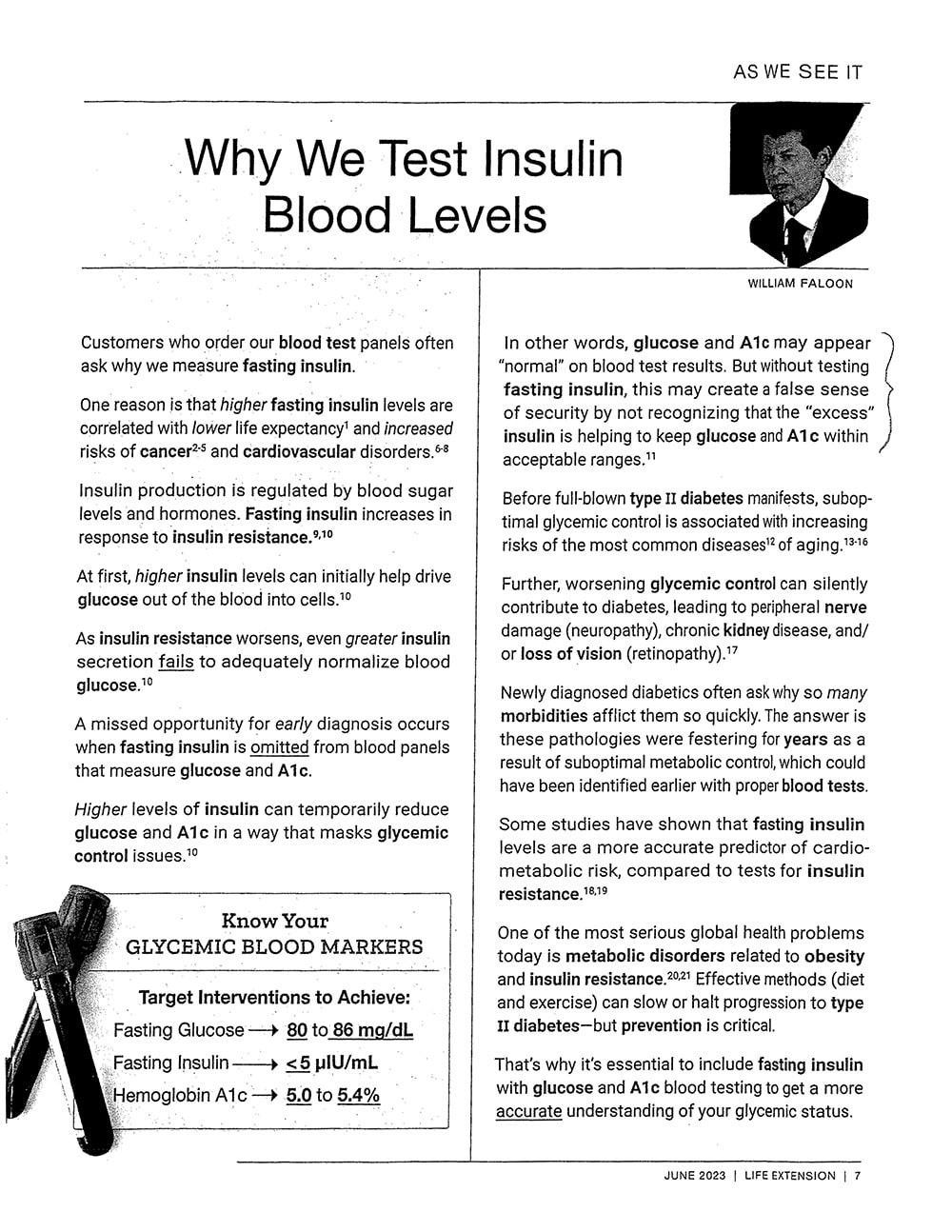 Why We Test Insulin Blood Levels